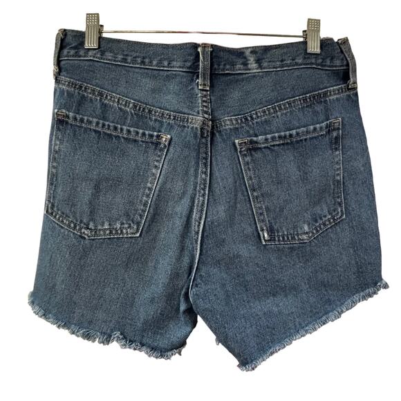 Old Navy cut offs shorts hi rise cotton blue denim size 8 classic USA pockets - Picture 4 of 6